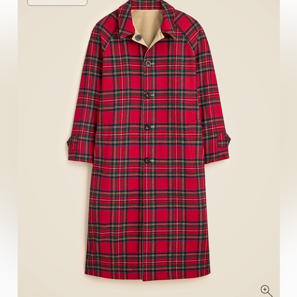 NWT J. Crew Alex Eagle X J.Crew reversible trench coat size 6 - Picture 3 of 8